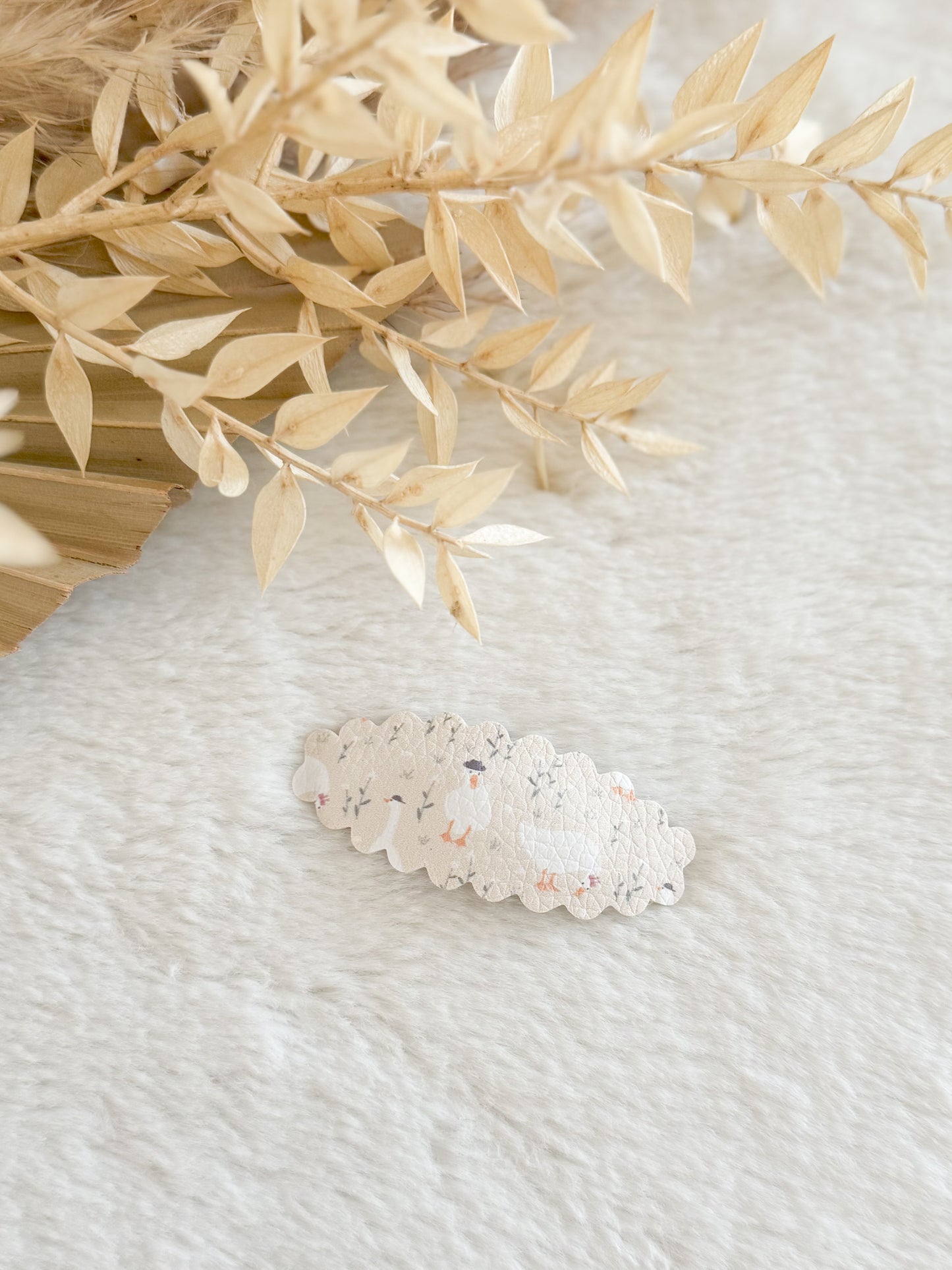 Barrette avec cuirette Les Oies