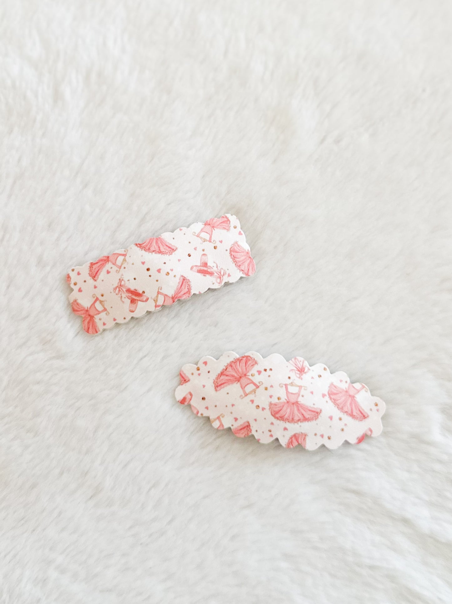 Barrettes avec cuirette Ballerine