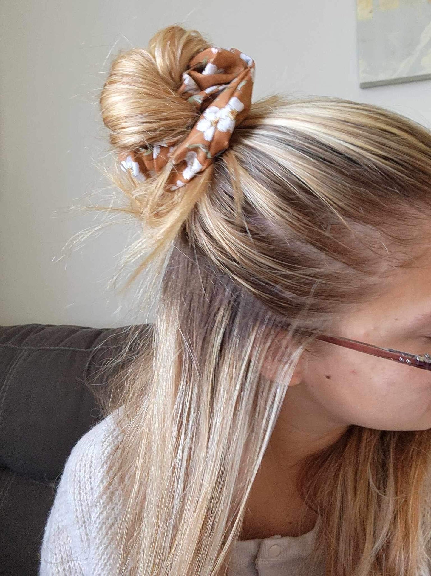 Chouchou XL Fleurs Octobre