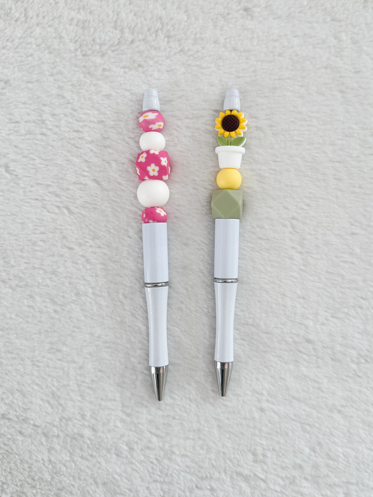 Stylo rechargeable à encre noir Fleur