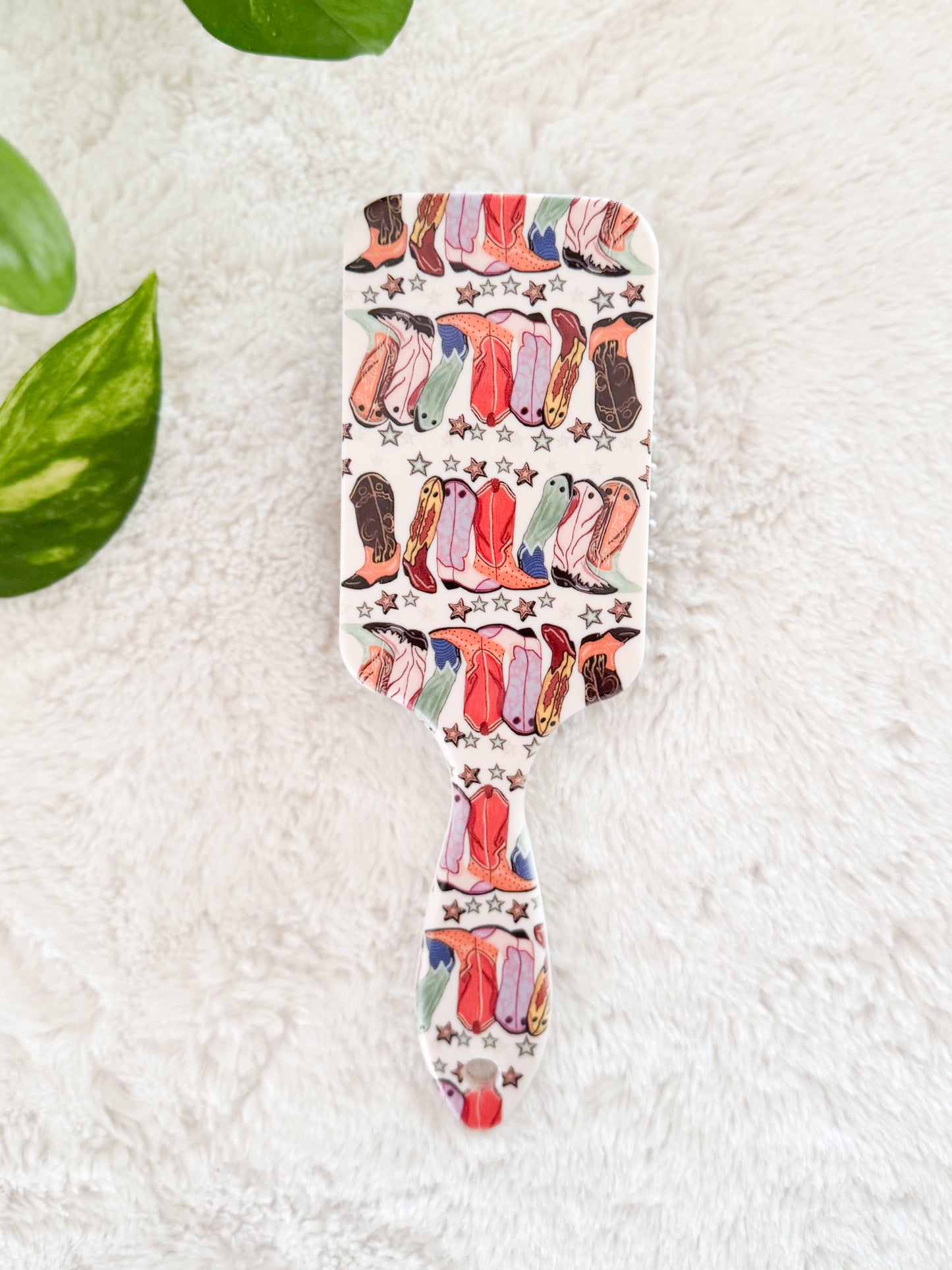 PRÉCOMMANDE ** 1 semaine de délai ** Brosse démêlante Cow-boy