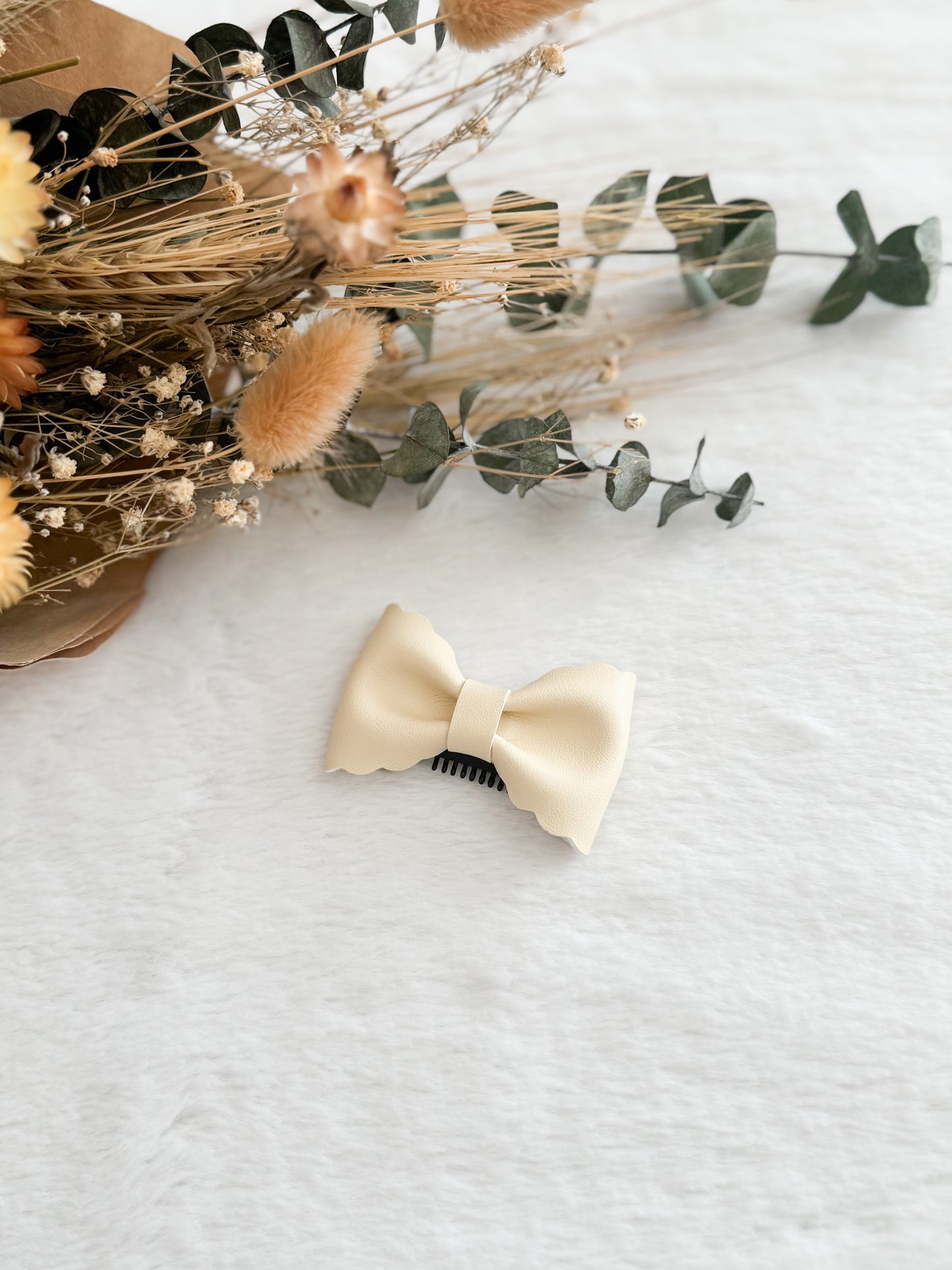 Boucle à cheveux Madie Jaune • Pince cheveux fins •