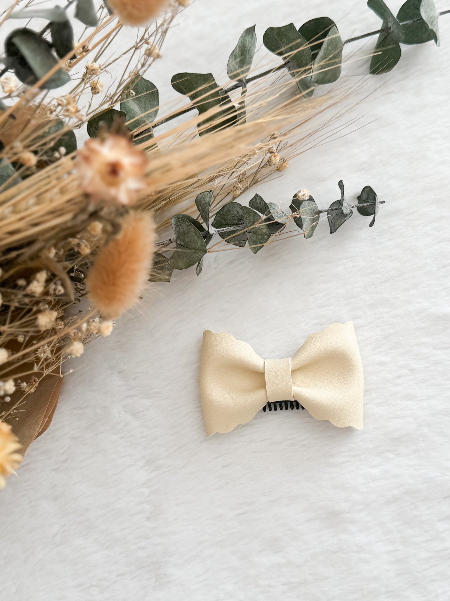 Boucle à cheveux Madie Jaune • Pince cheveux fins •