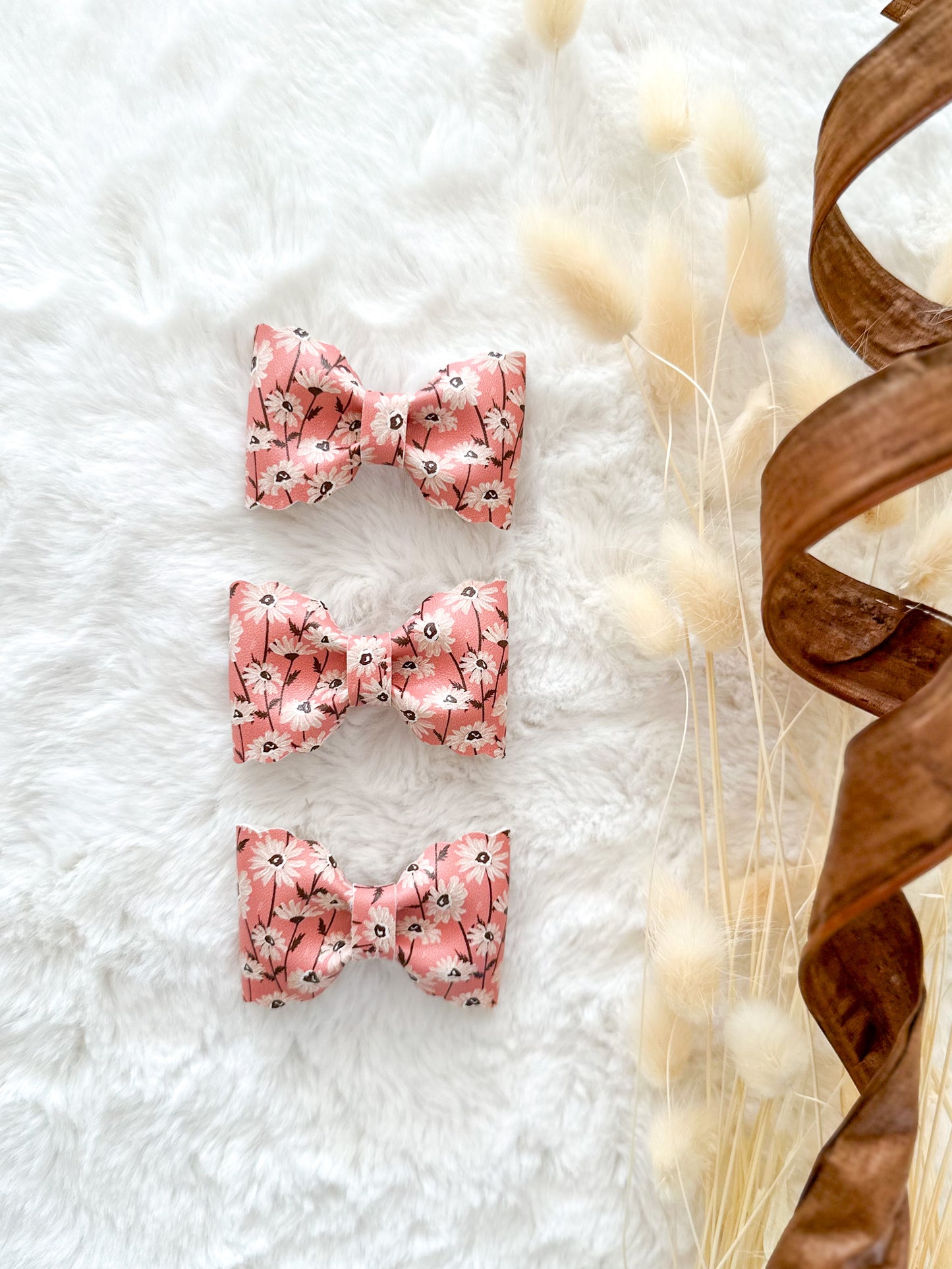 Boucle à cheveux Madie Fleurs d'Automne Rose
