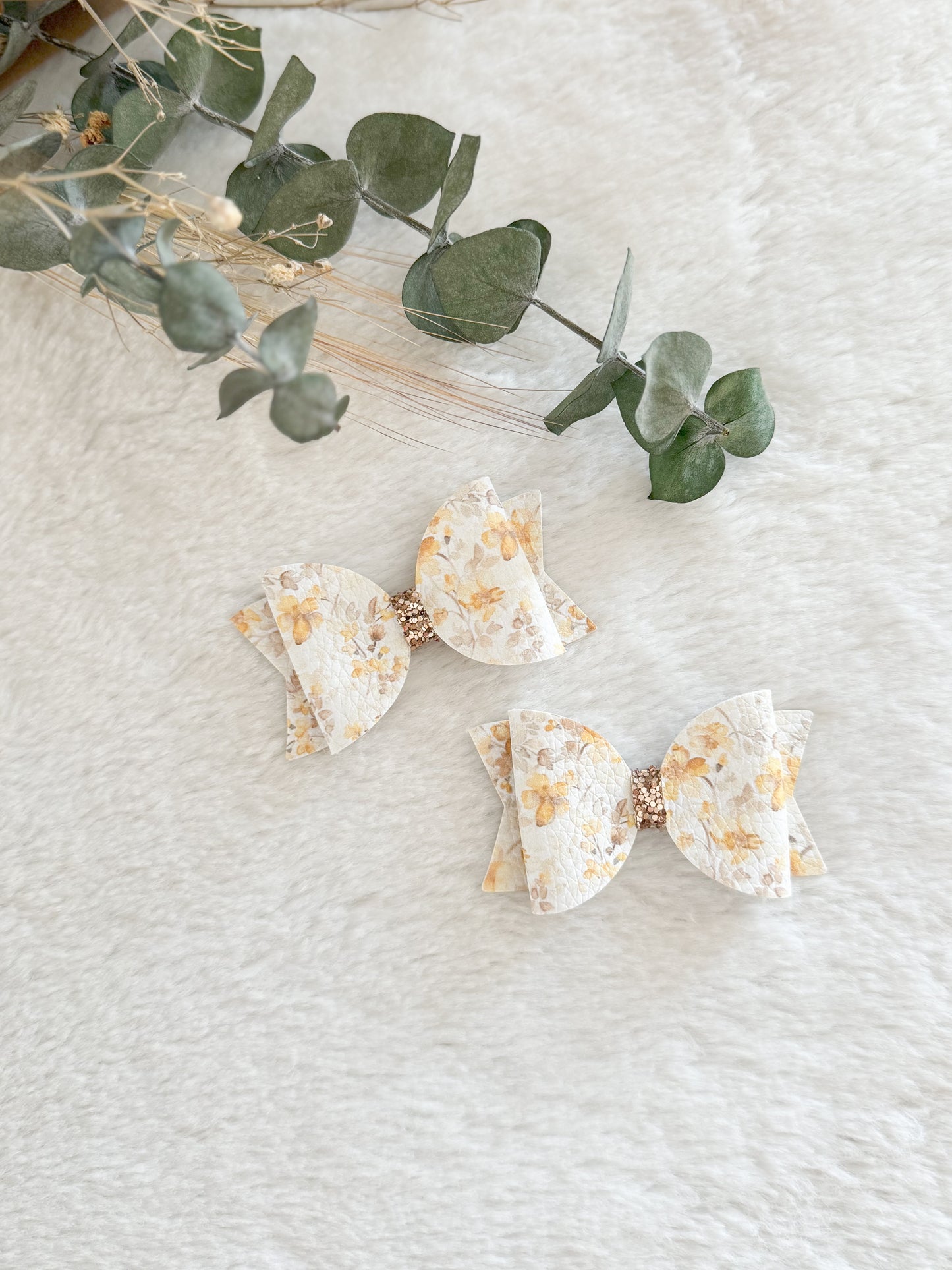 Boucle à cheveux Bella Aquarelle Jaune