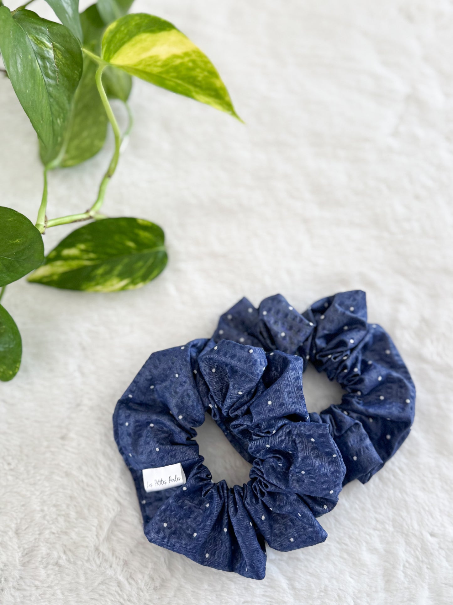 Chouchou XL Pois Bleu