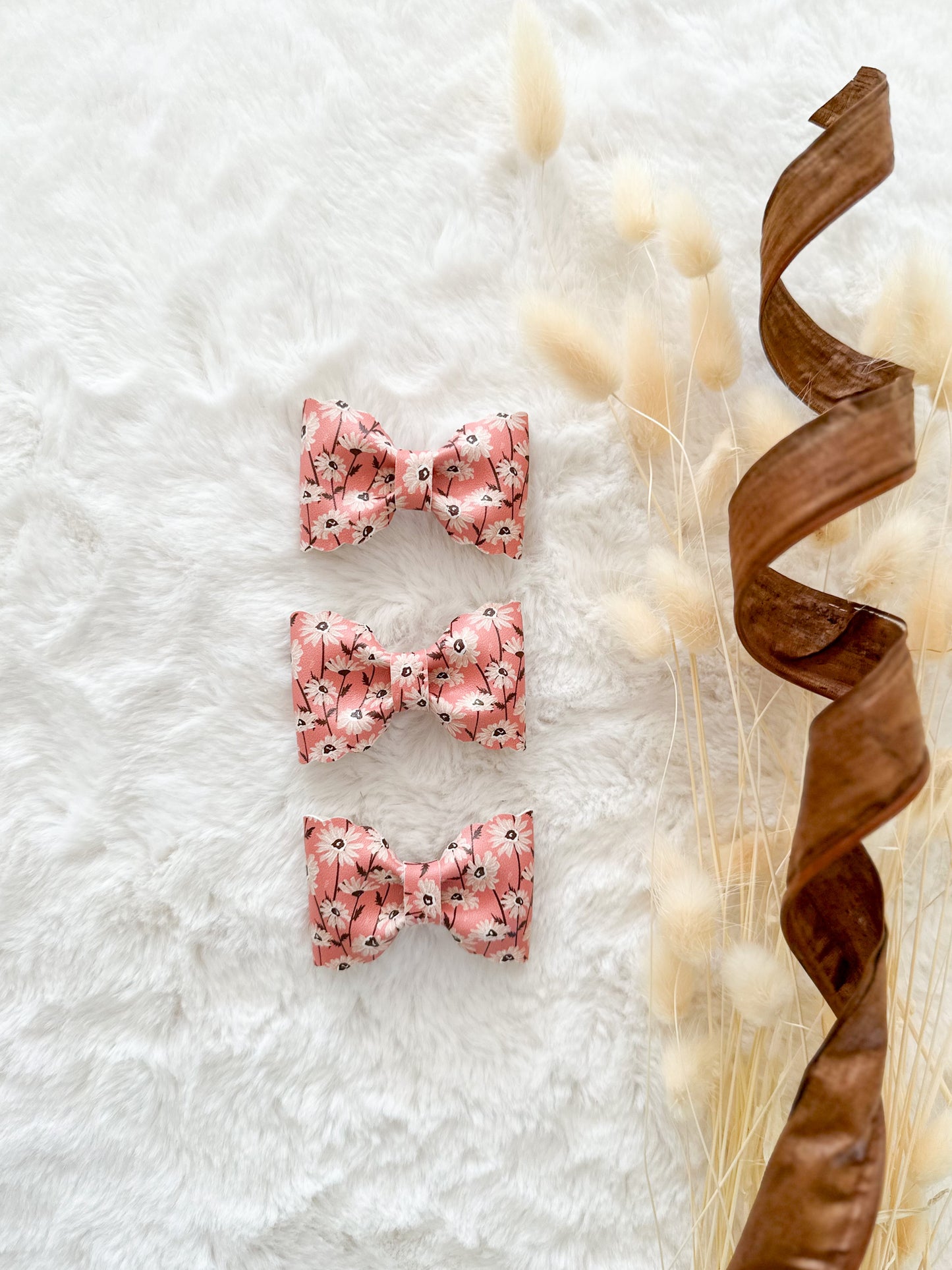 Boucle à cheveux Madie Fleurs d'Automne Rose