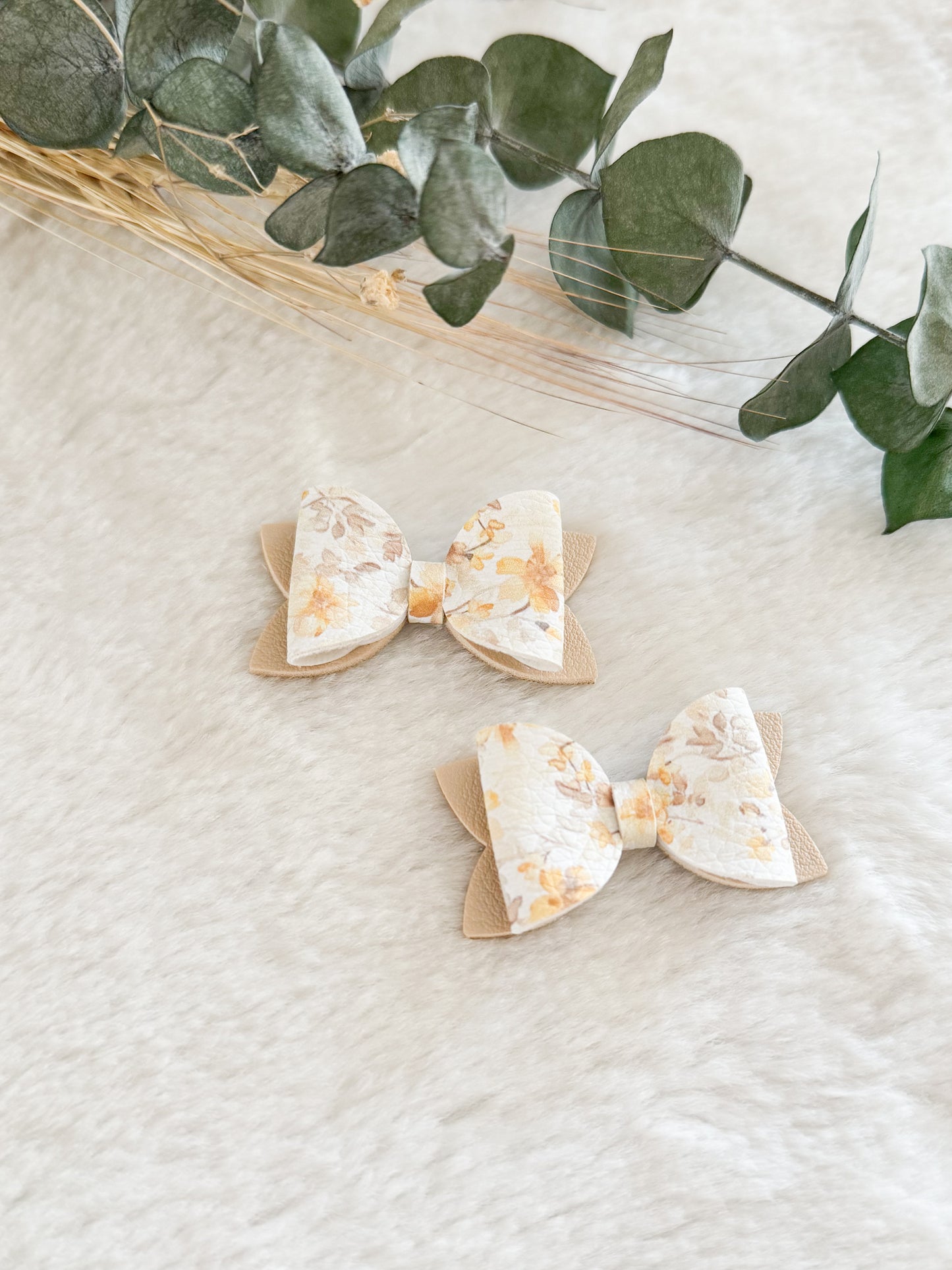 Boucle à cheveux Emma Aquarelle Jaune