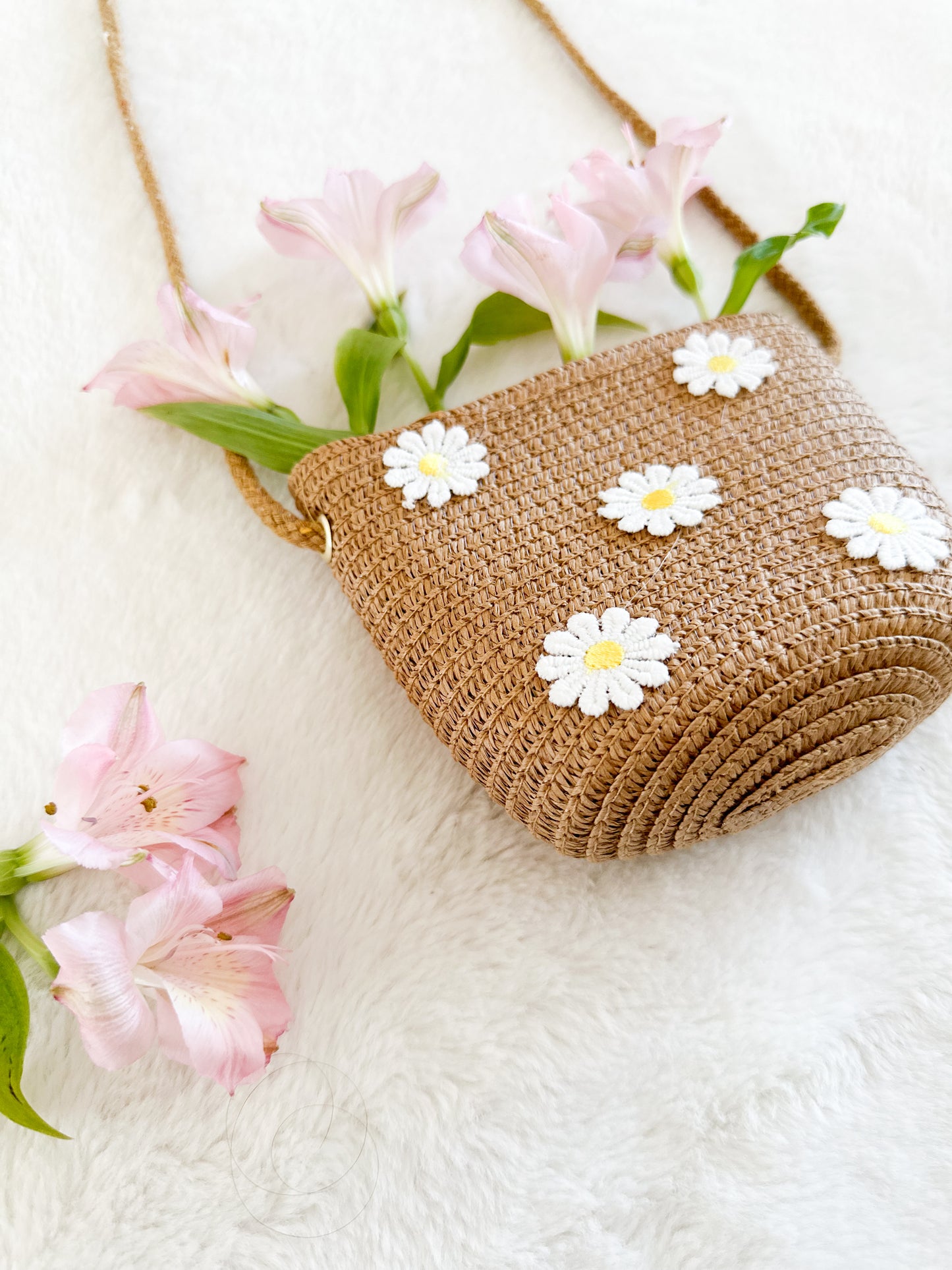 Sac bandoulière Marguerites Café