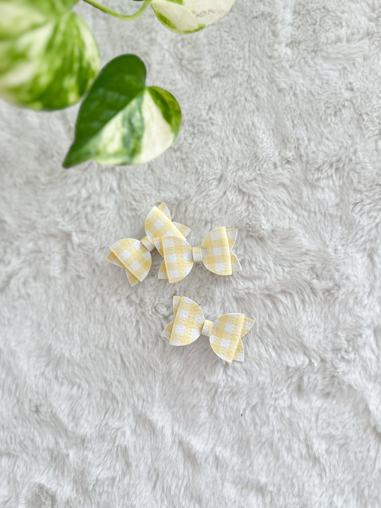 Boucle à cheveux Emma Carreaux Jaune