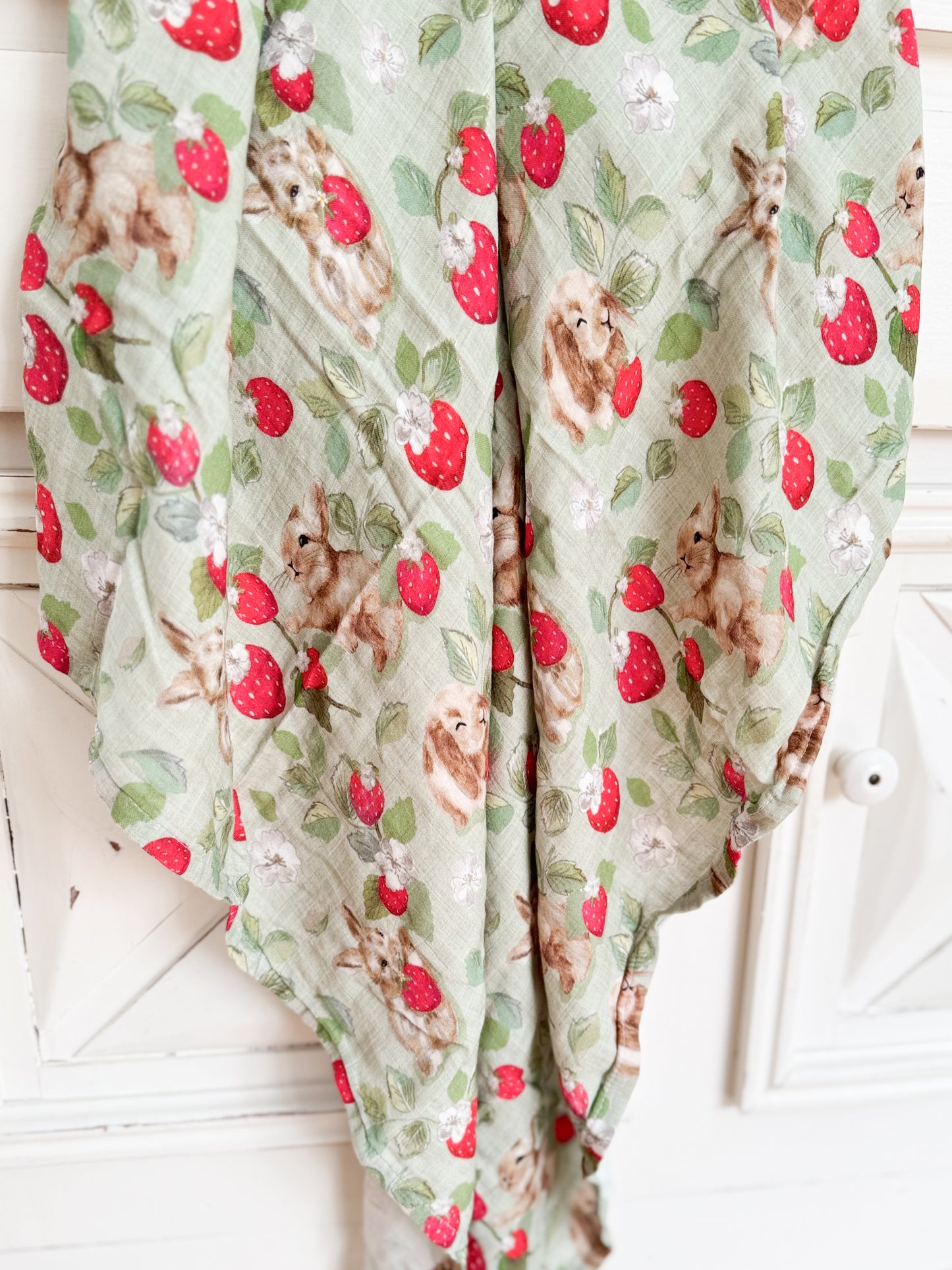 Couverture Mousseline de bamboo Lapins