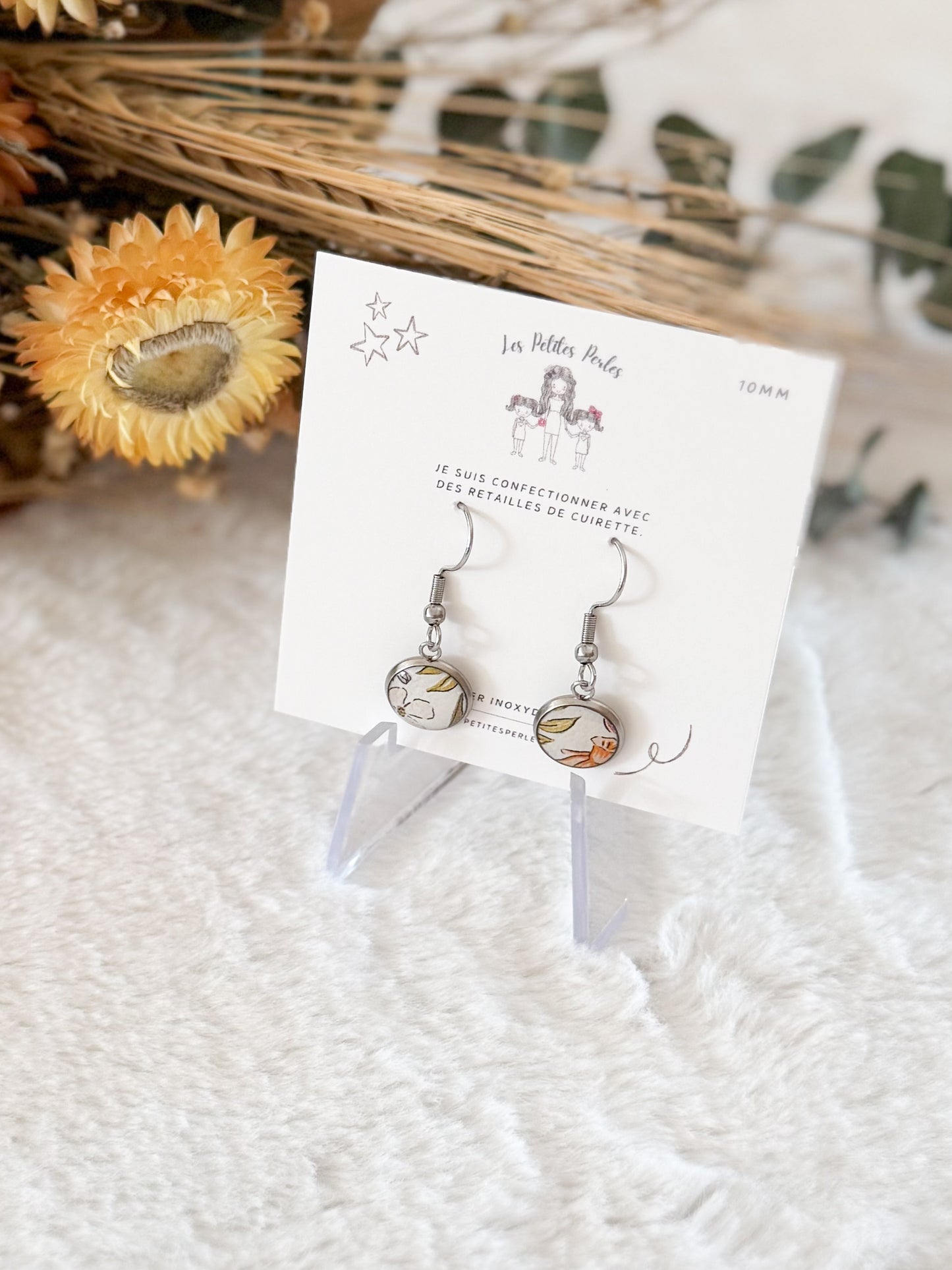 Boucles d'oreilles 10mm La Passion