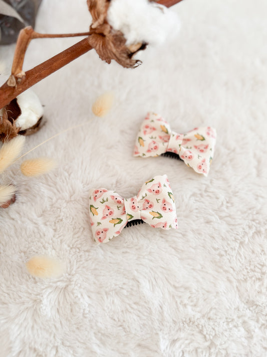 Boucle à cheveux Madie Cochons • Pince cheveux fins •