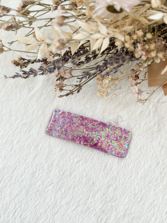 Barrette Femme Scintillant Mauve