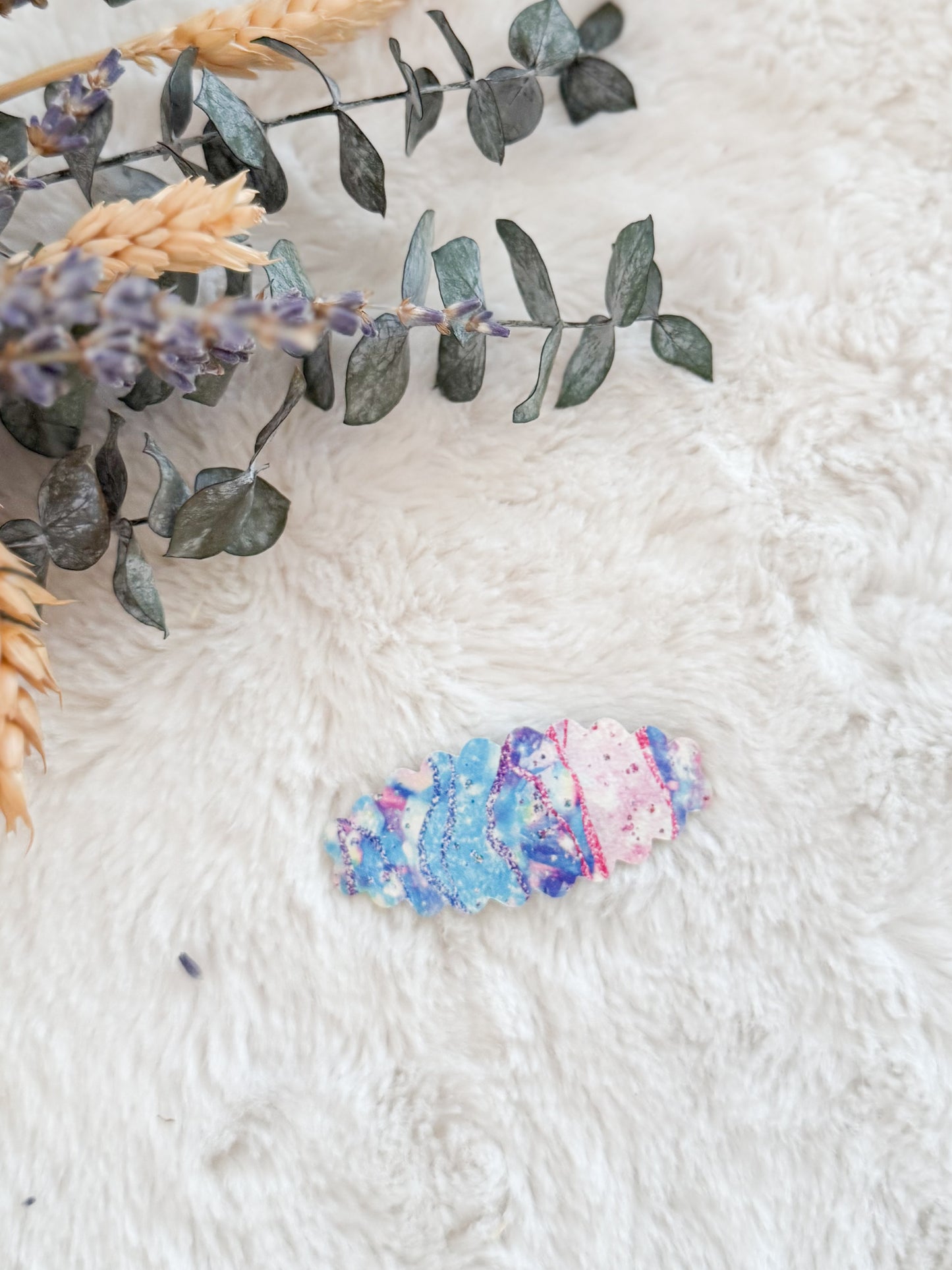 Barrette avec cuirette Marbre