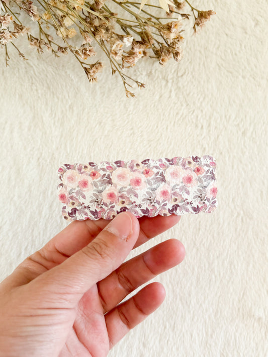 Barrette Femme Aquarelle Floral