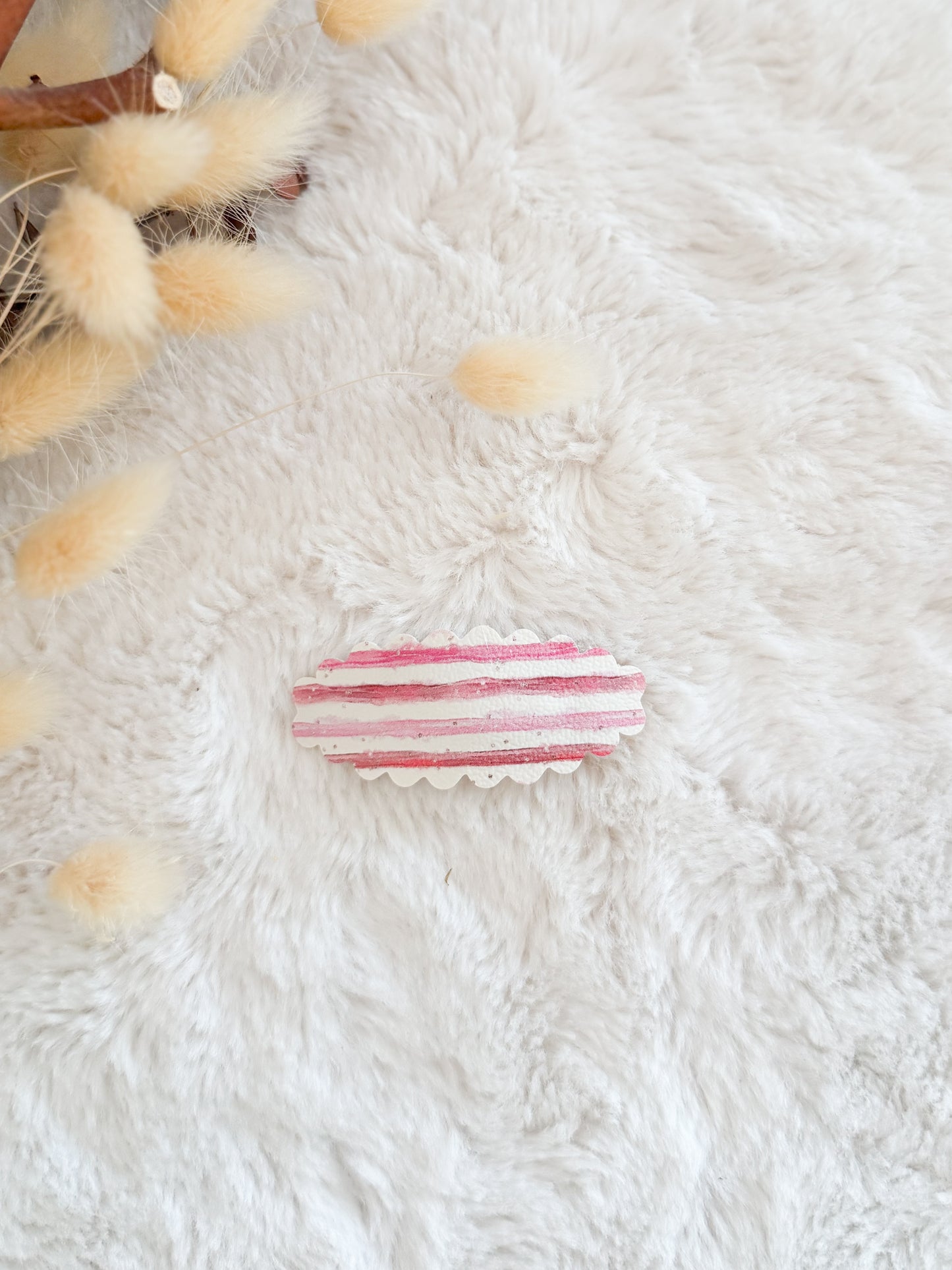 Barrette avec cuirette Ligne Aquarelle