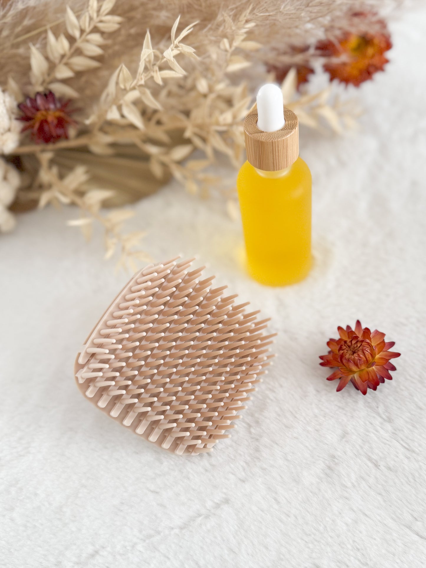 Brosse massage capillaire Ivoire