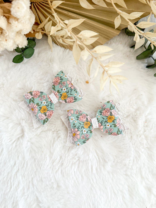 Boucle à cheveux Bella Fleurs Blush