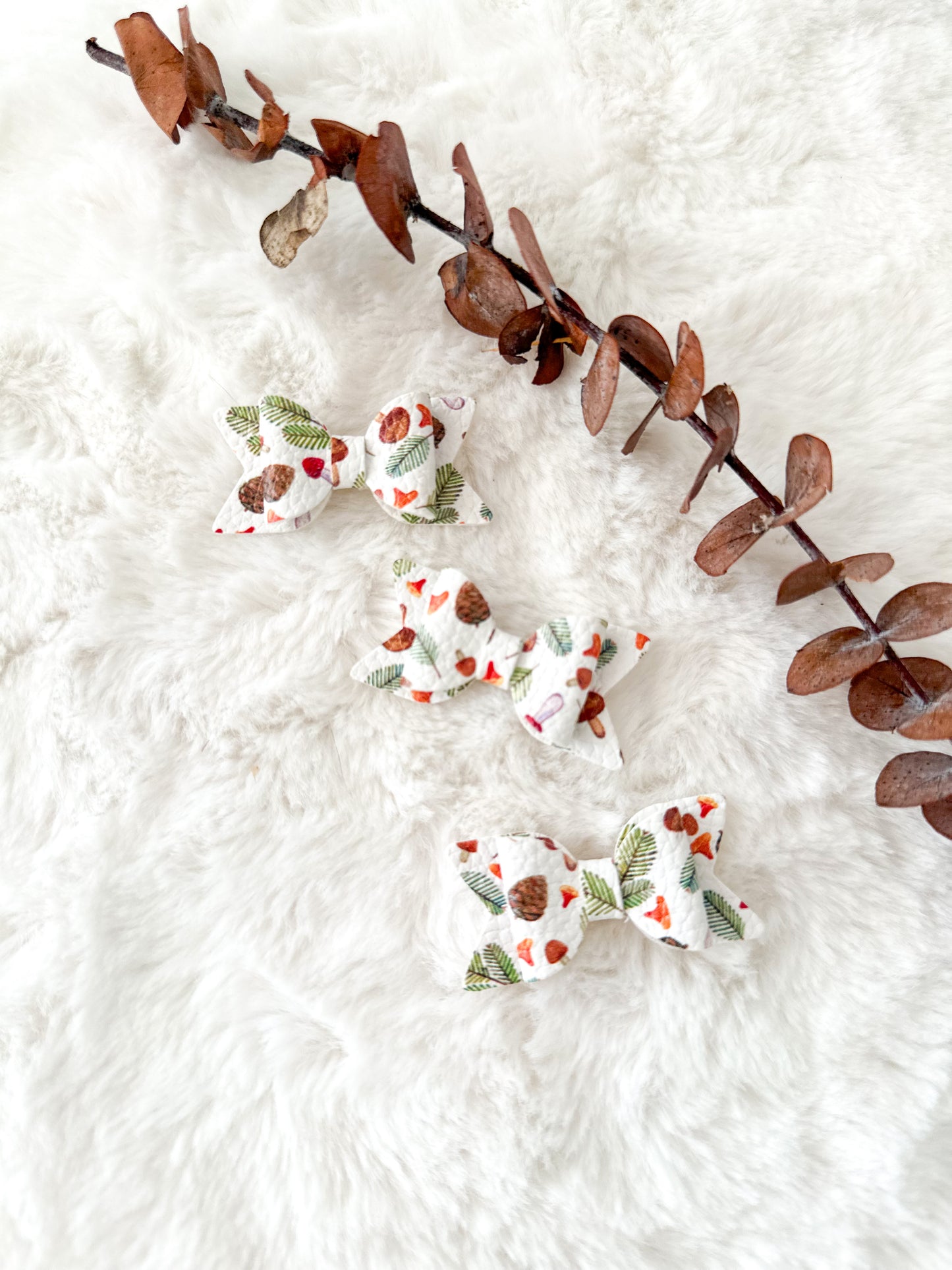 Boucle à cheveux Rosie Champignons et Sapins