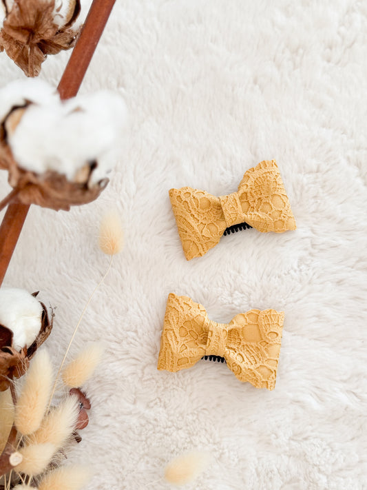 Boucle à cheveux Madie Texture Dentelle • Pince cheveux fins •