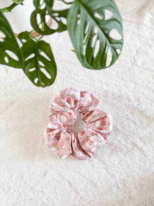 Chouchou d'allaitement Fleurs Rose