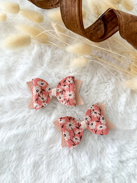 Boucle à cheveux Bella Fleurs d'automne Rose