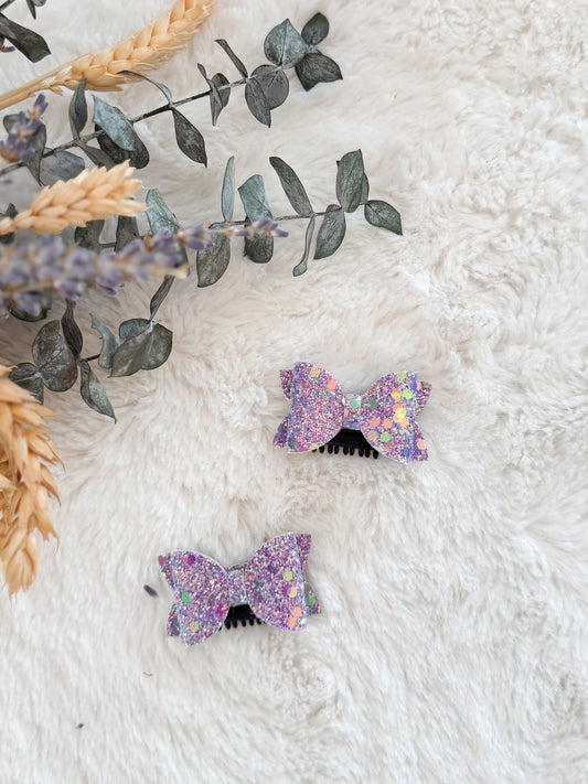 Boucle à cheveux Emma Scintillante Mauve