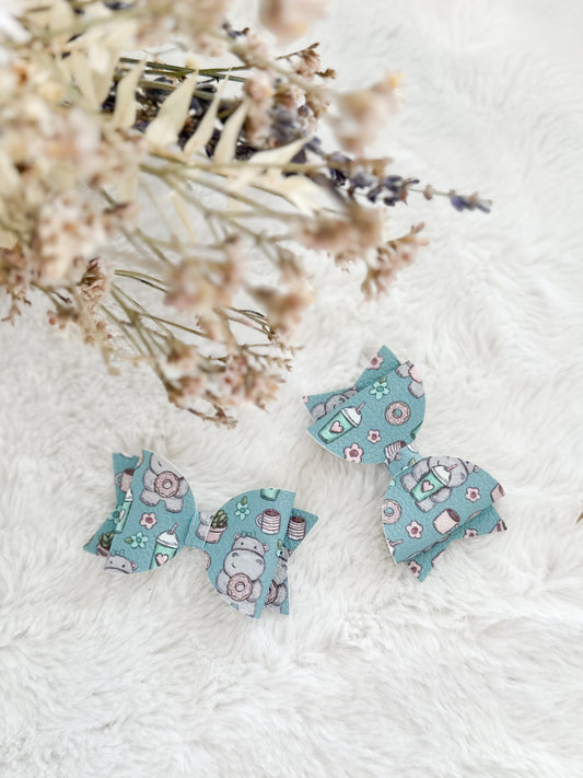 Boucle à cheveux Bella Succulente & Hippopotame