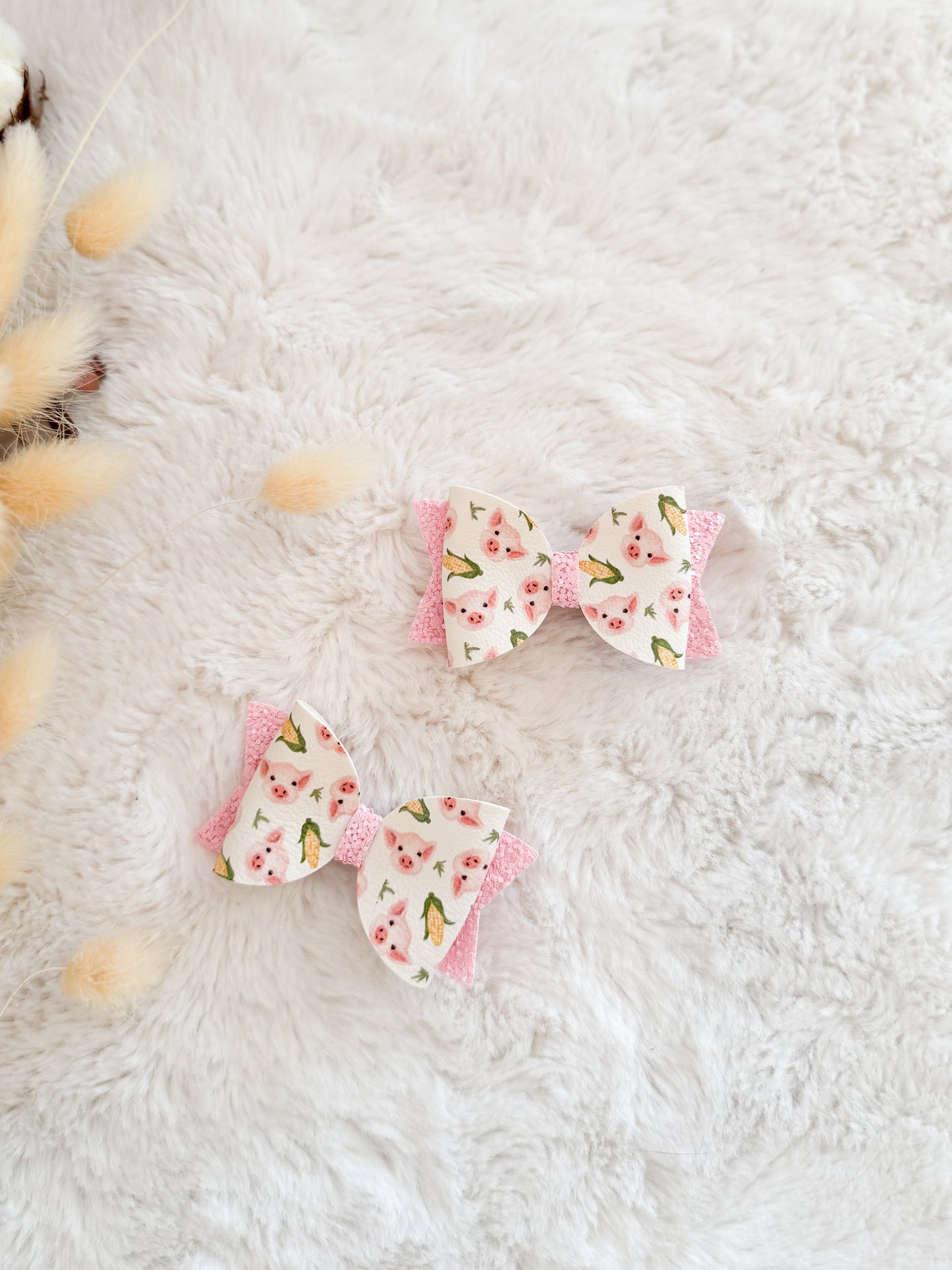 Boucle à cheveux Bella Cochons • Pince Crocodile •