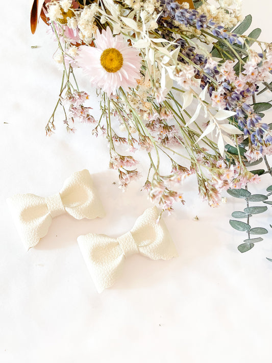 Boucle à cheveux Madie Blanc Crème